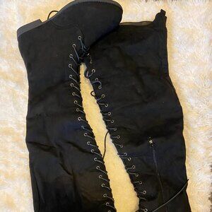 Tall Talk Flat Combat Boot